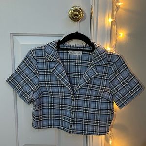 Hollister Plaid Crop Top